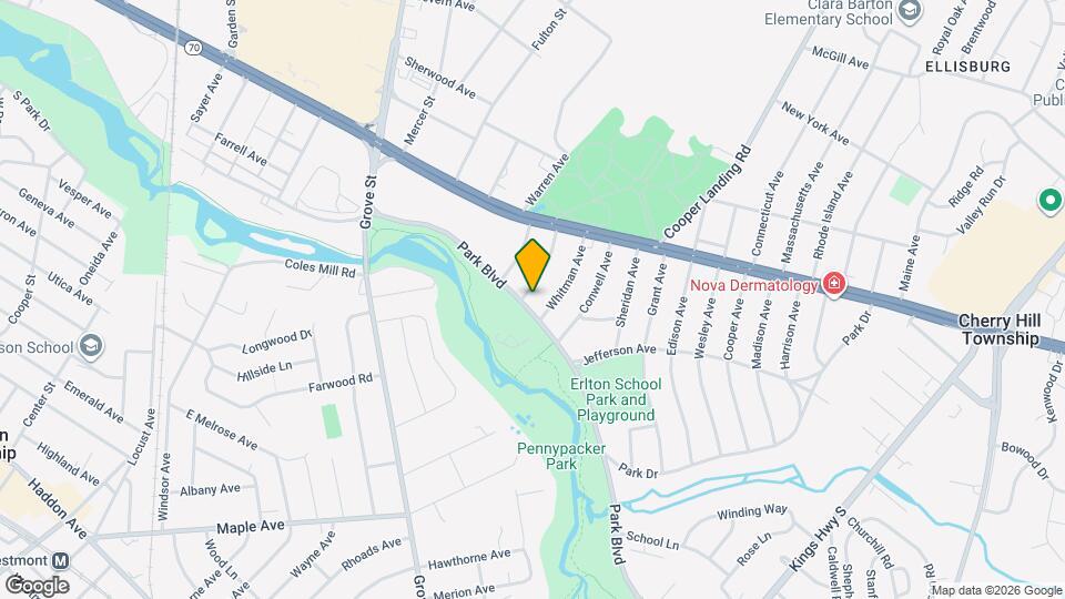 1406 Park Blvd Map and Location Details