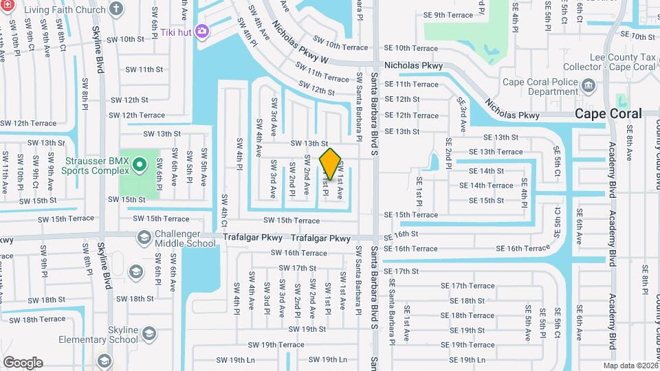 1409 SW 1st Pl Map and Location Details