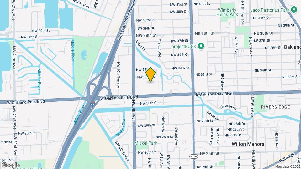 659 W Oakland Park Blvd Map and Location Details