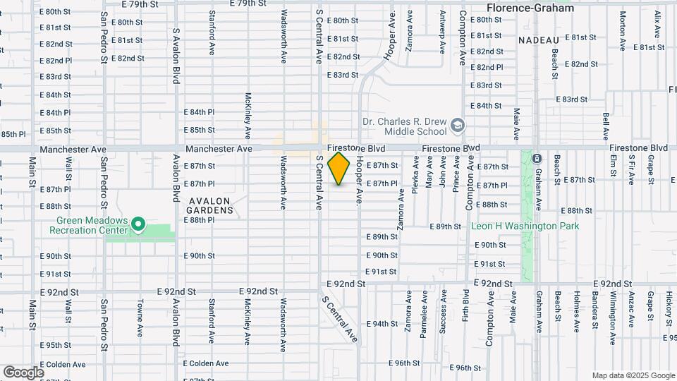 1130 E 87th Pl Map and Location Details