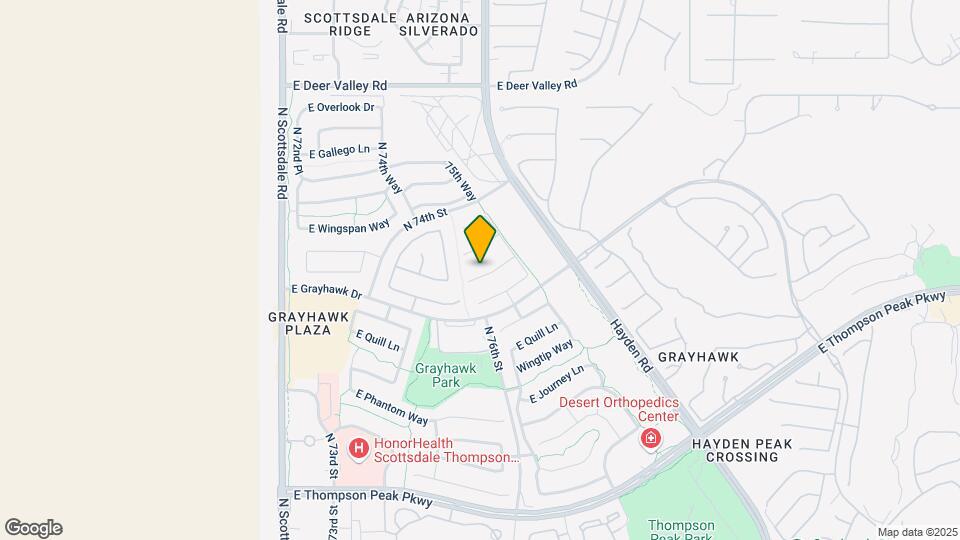 7600 E Tailfeather Dr Map and Location Details