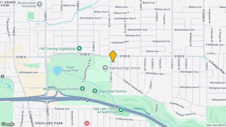 2141 S 1700 E Map and Location Details