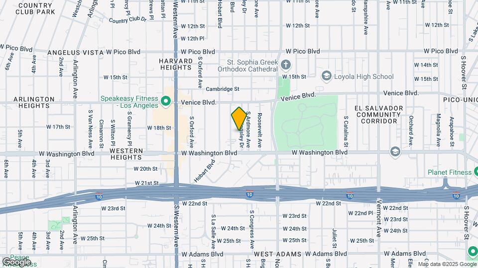 1801 S Kingsley Dr Map and Location Details
