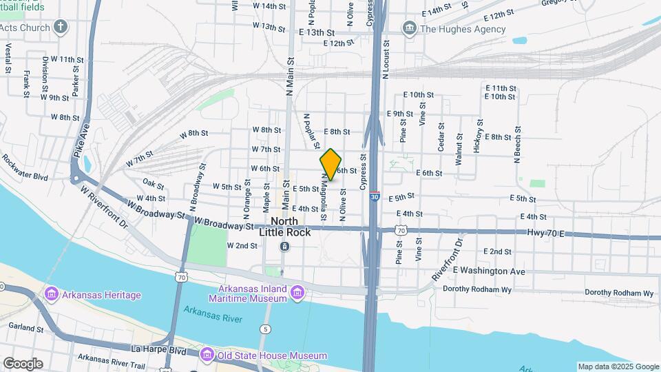 501 N Magnolia St Map and Location Details