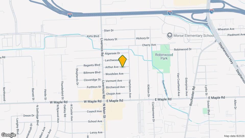 156 Arthur Ave Map and Location Details