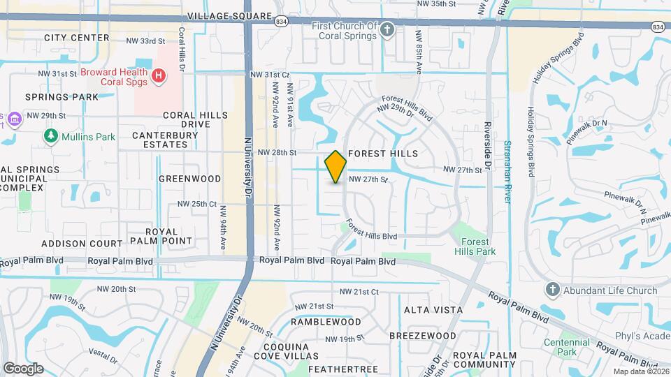 8915 NW 26th Ct Map and Location Details