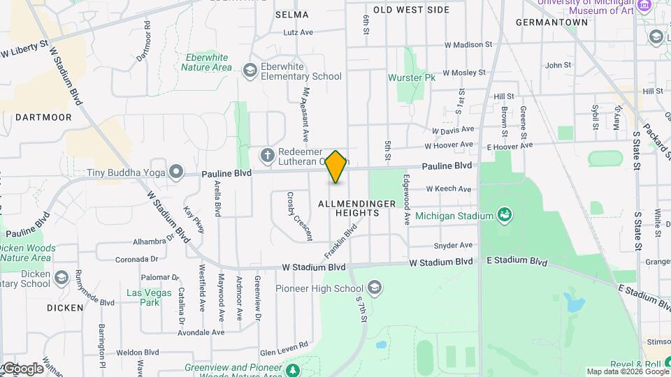 1123 Birk Ave Map and Location Details