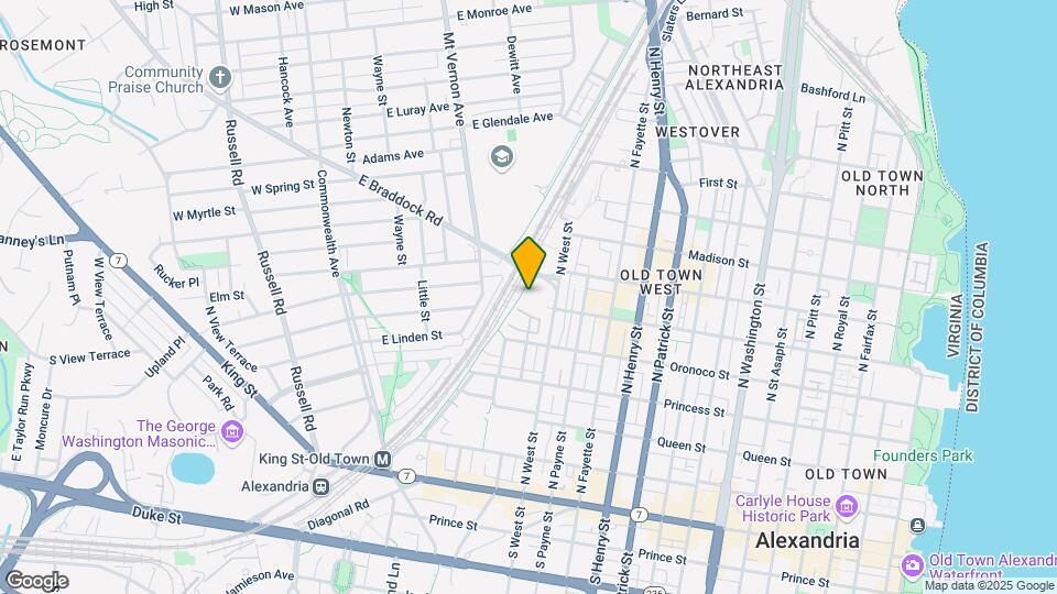 505 E Braddock Rd Map and Location Details