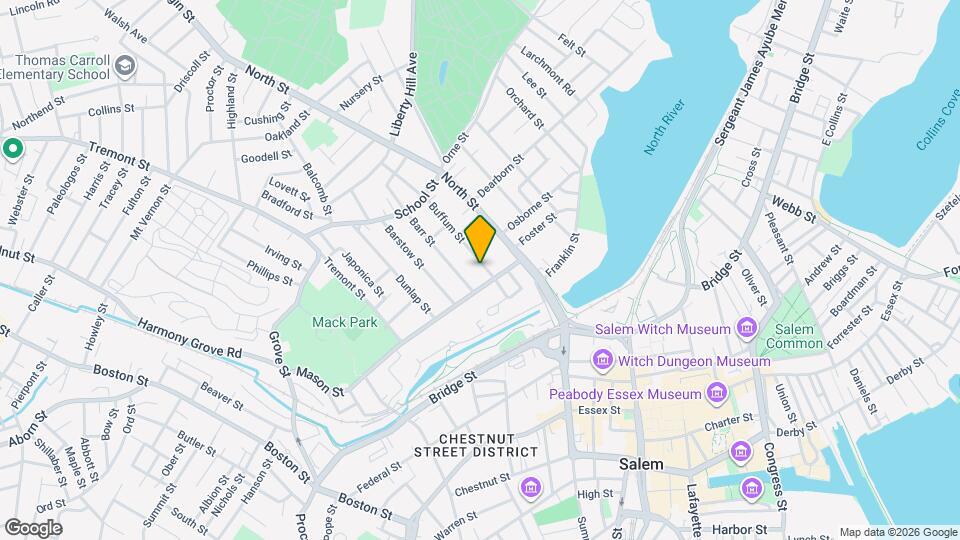 3 1/2 Buffum St Map and Location Details