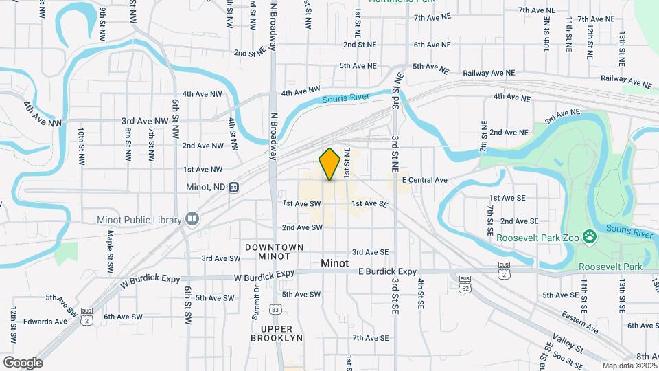 Minot Artspace Community Office Map and Location Details