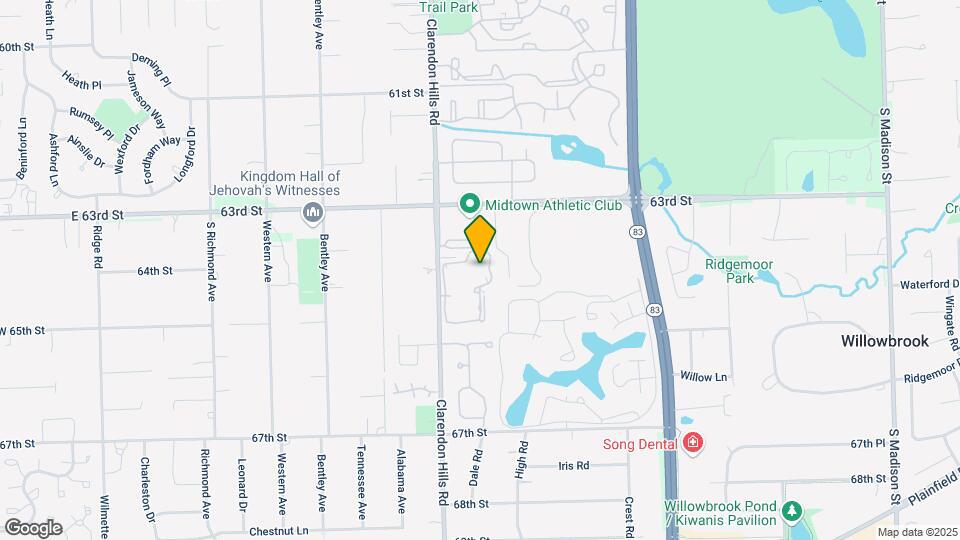 6425 Clarendon Hills Rd Map and Location Details