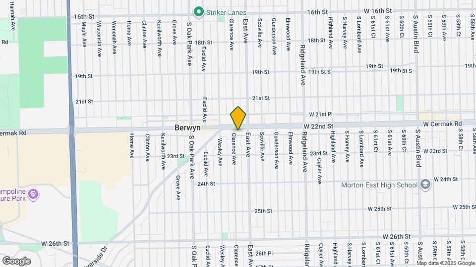 6619 Cermak Rd Map and Location Details