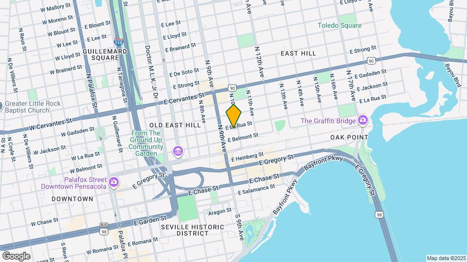 921 E La Rua St Map and Location Details