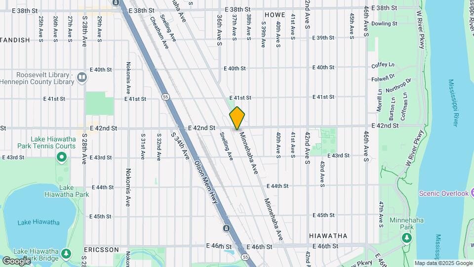 4200 Minnehaha Ave Map and Location Details