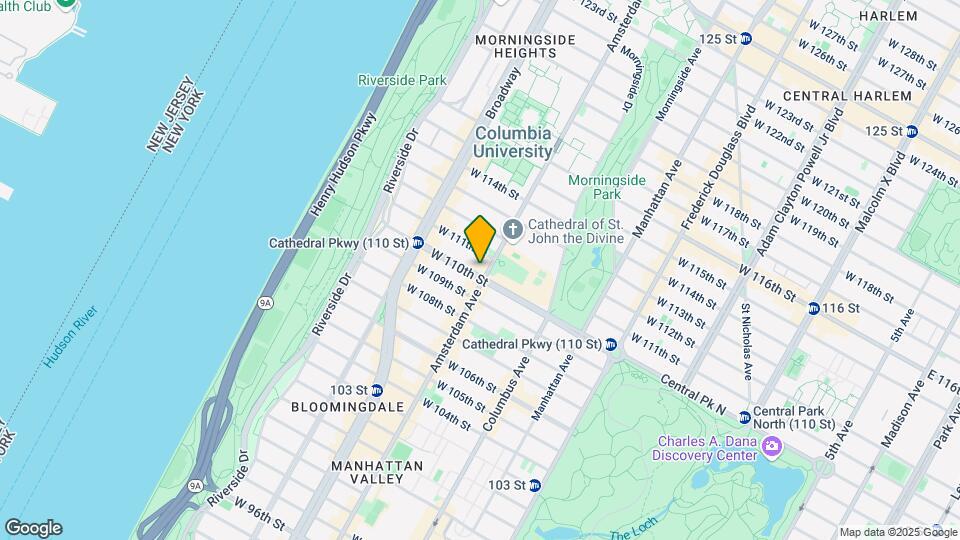 501 West 110th Mapa y Detalles de la Ubicación
