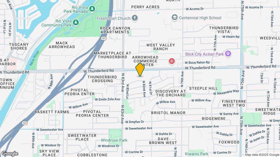8222 W Voltaire Ave Mapa y Detalles de la Ubicación