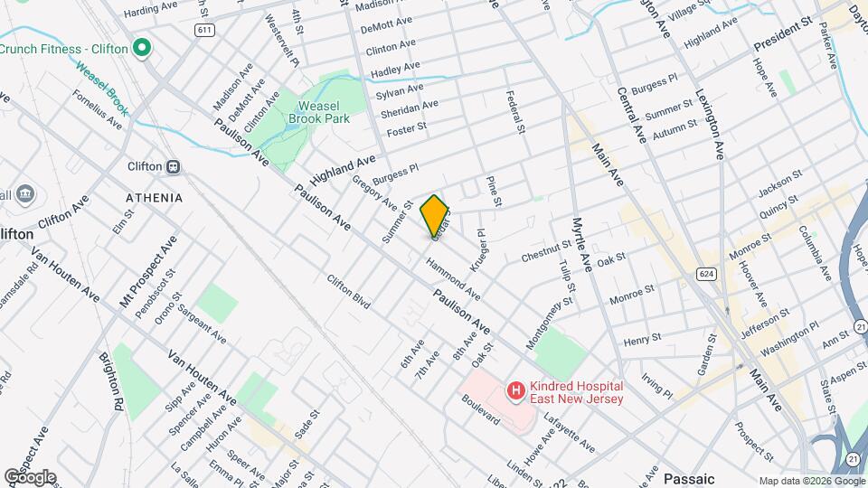 557 Gregory Ave Map and Location Details