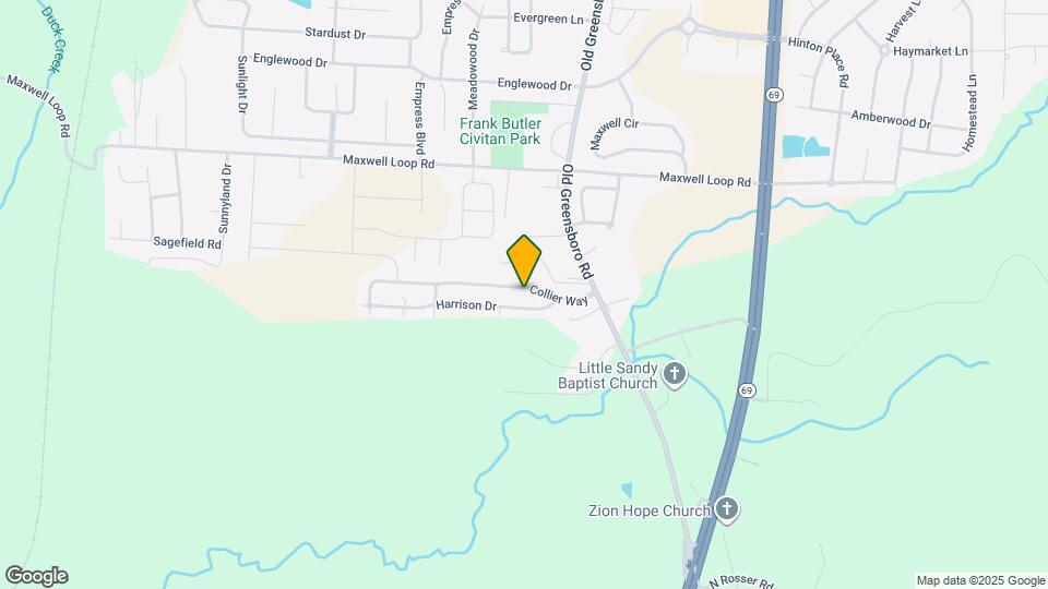 1815 Collier Way Map and Location Details