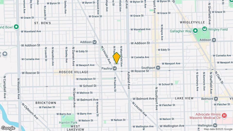 3423 N Paulina St Map and Location Details