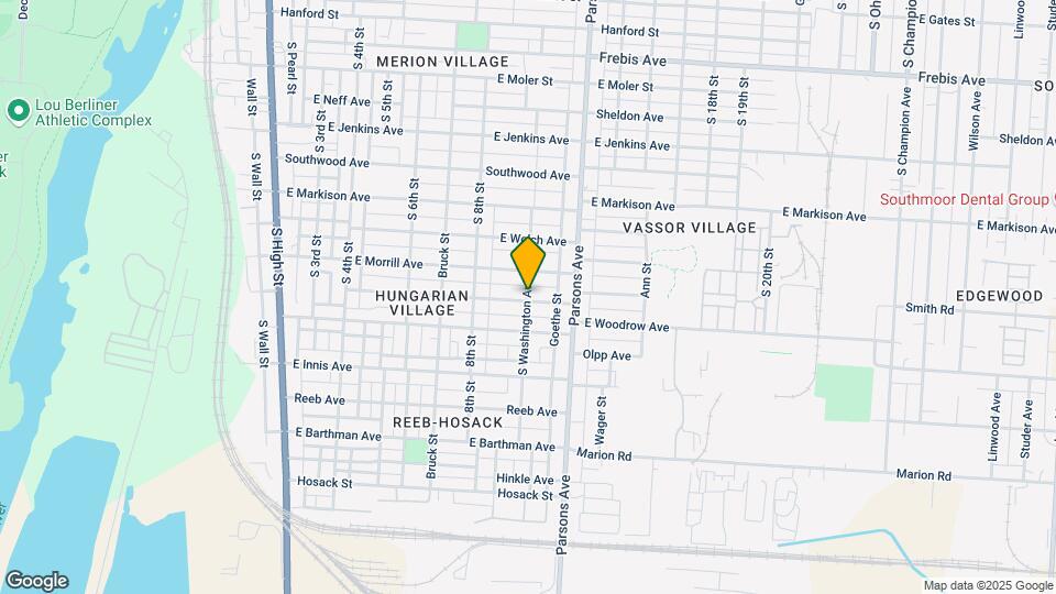 1694 S Washington Ave, Unit B Map and Location Details