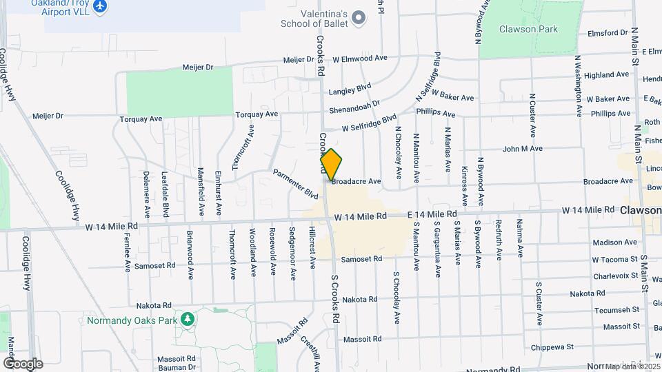 1421 Broadacre Ave Map and Location Details