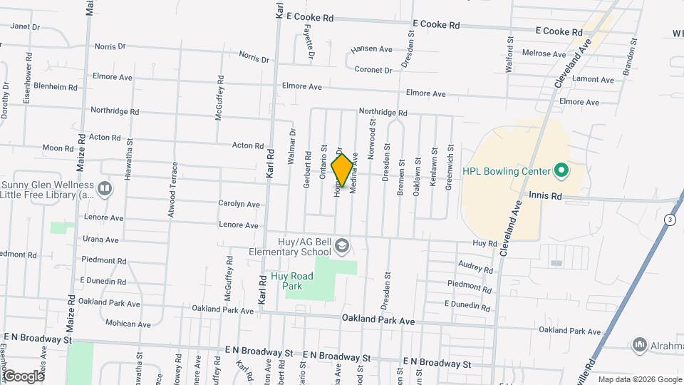 3464 Homestead Dr Map and Location Details