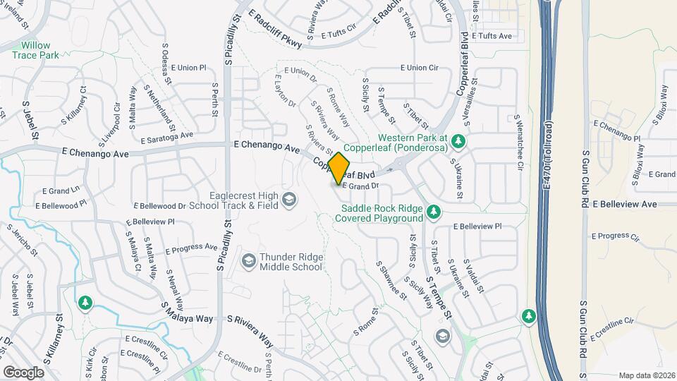 22041 E Pennwood Cir Map and Location Details