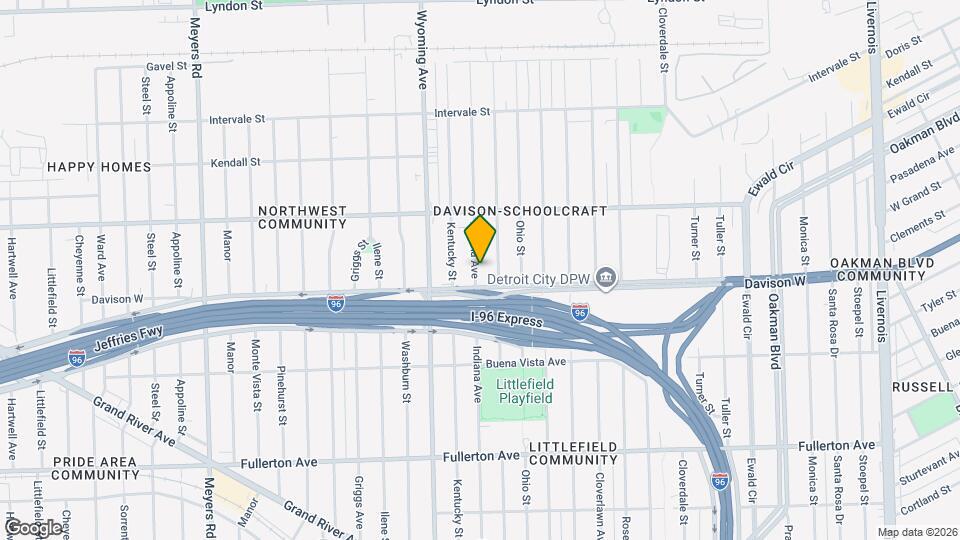 13536 Indiana Ave Map and Location Details