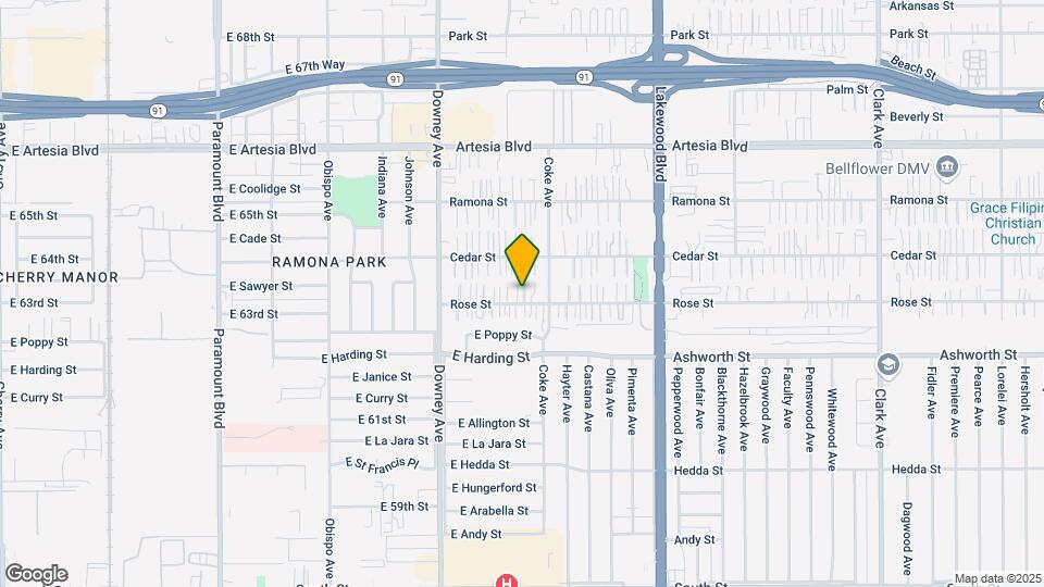 8631 Rose St Map and Location Details