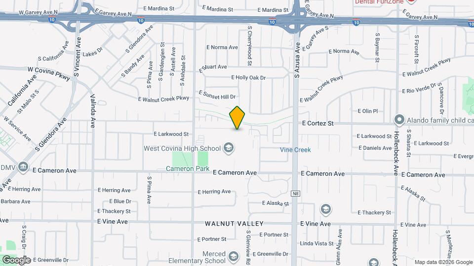 1538 E Larkwood St Map and Location Details