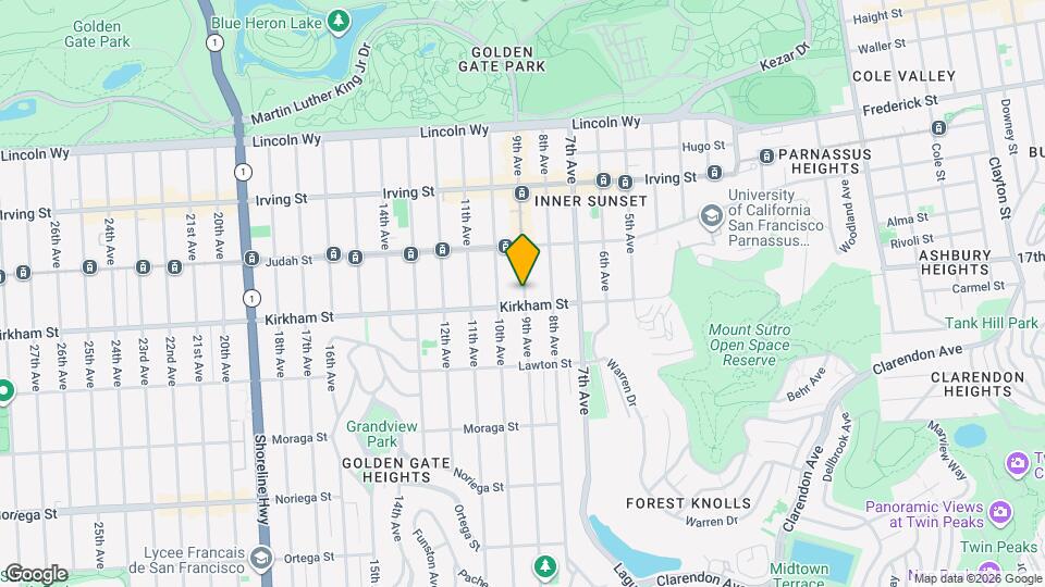 1490 9th Ave Map and Location Details