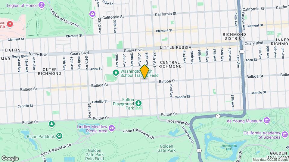 2530-2532 Balboa St Map and Location Details