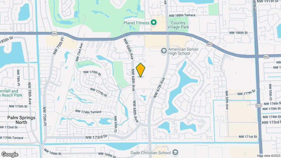 17901 NW 68th Ave Map and Location Details