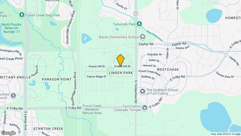 1933 Prairie Hill Dr Mapa y Detalles de la Ubicación