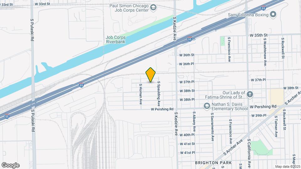 3325 W 37th Pl Map and Location Details