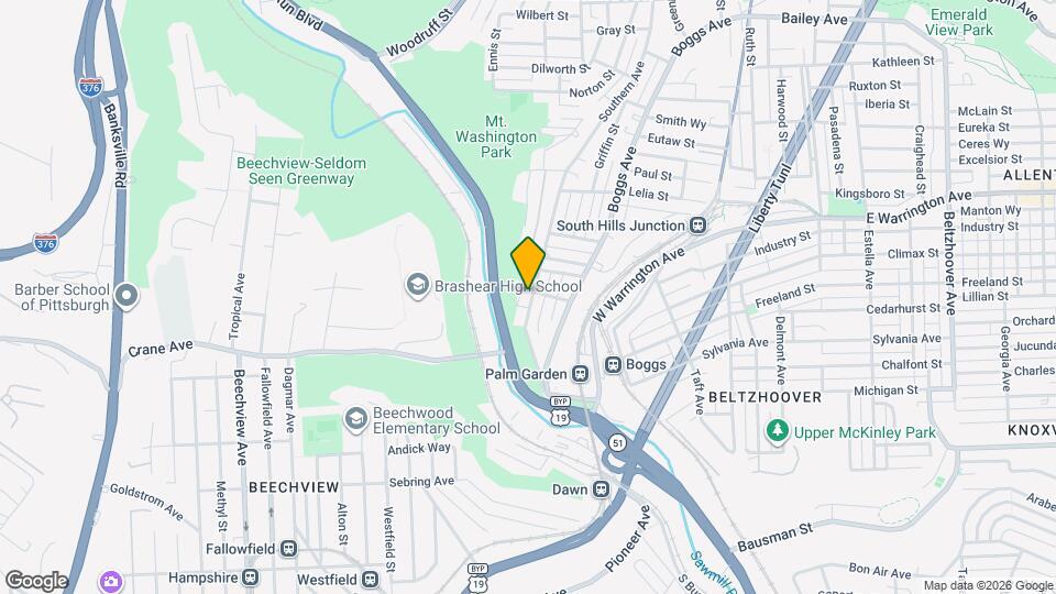 804 Southern Ave Map and Location Details