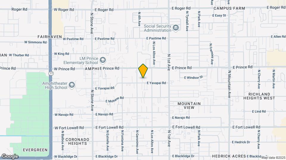419-421 E Yavapai Rd Mapa y Detalles de la Ubicación