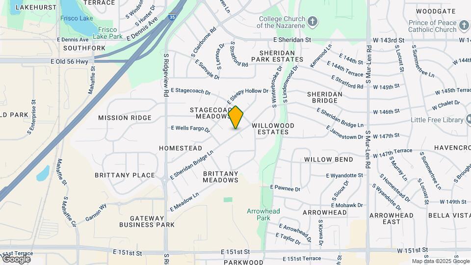1626 E Sheridan Bridge Ln Map and Location Details