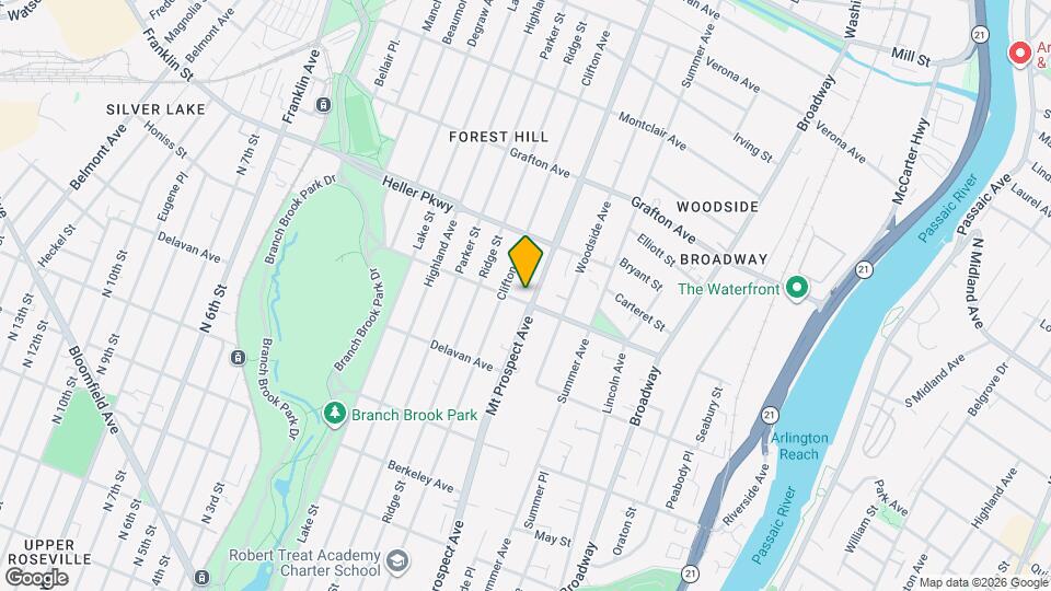 638 Mount Prospect Ave Map and Location Details