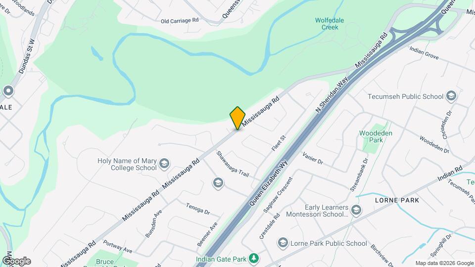 2068 Mississauga Rd Map and Location Details