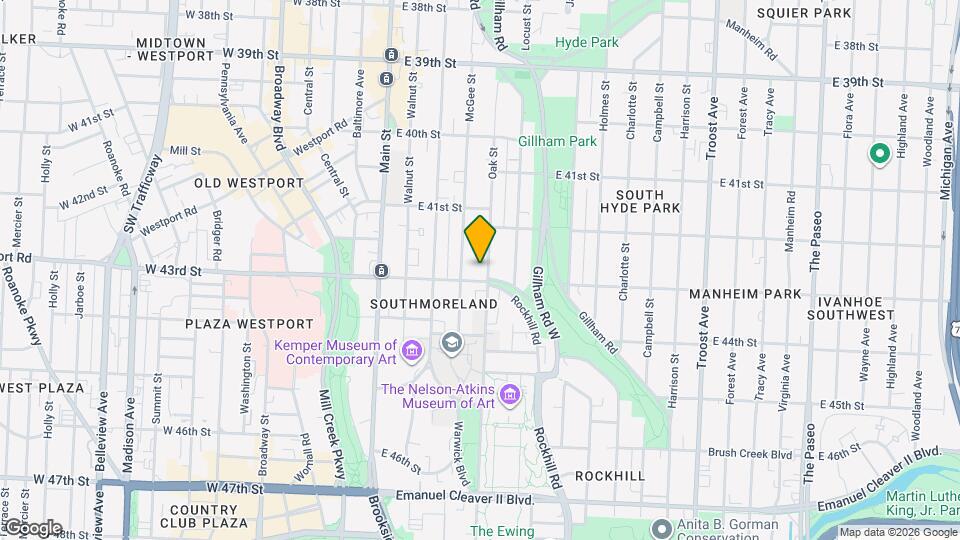 4158 Oak St Map and Location Details