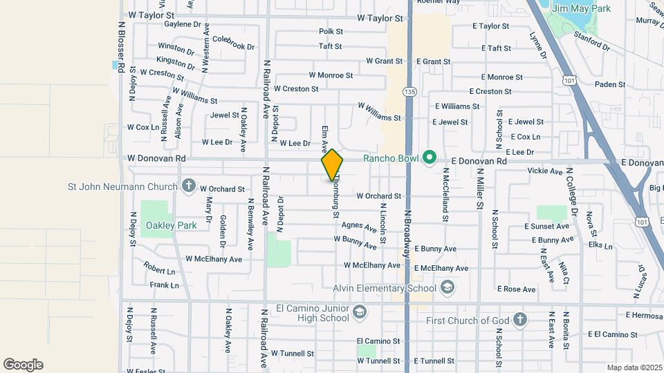 1409 N Thornburg St Map and Location Details