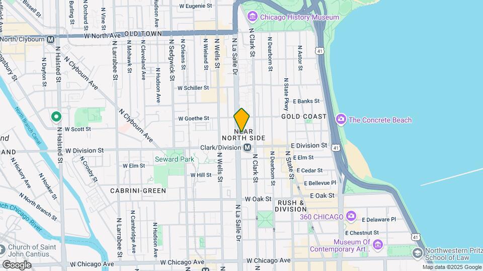 1225 N La Salle Dr, Unit M00B Map and Location Details