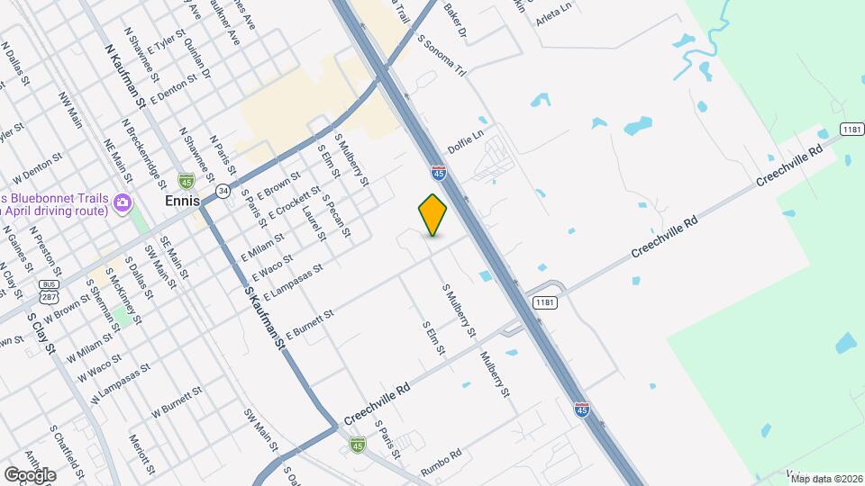 1050 E Burnett St Map and Location Details