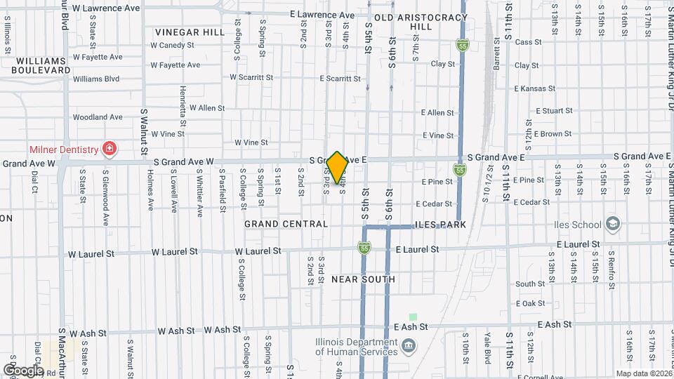 1407 S 4th St Map and Location Details