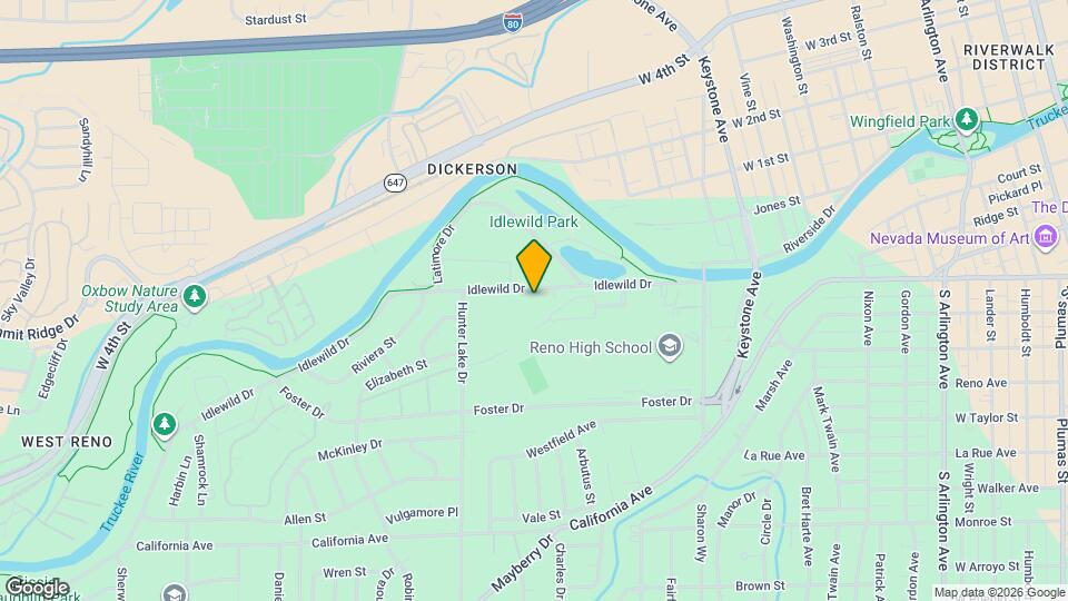 1800 Idlewild Dr Map and Location Details