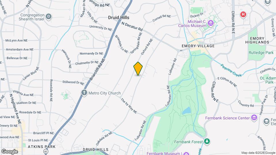 1074 Oakdale Rd NE Map and Location Details