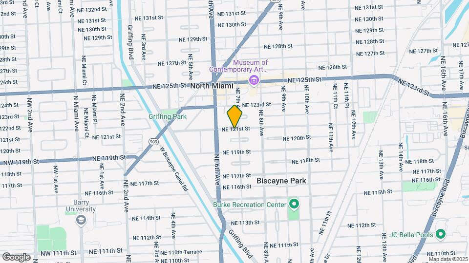 660 NE 121st St Map and Location Details