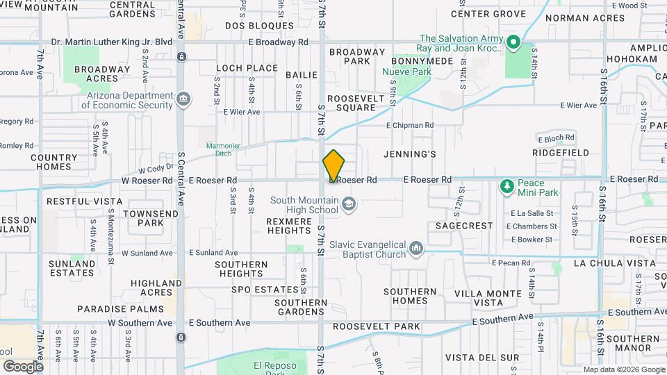 717 E Roeser Rd Map and Location Details