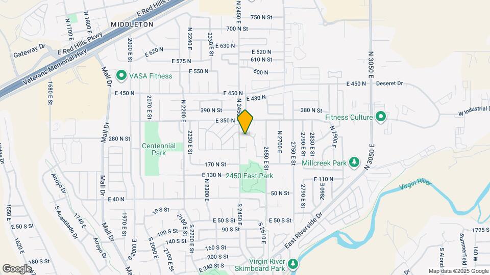 280 N Sunflower Dr Map and Location Details